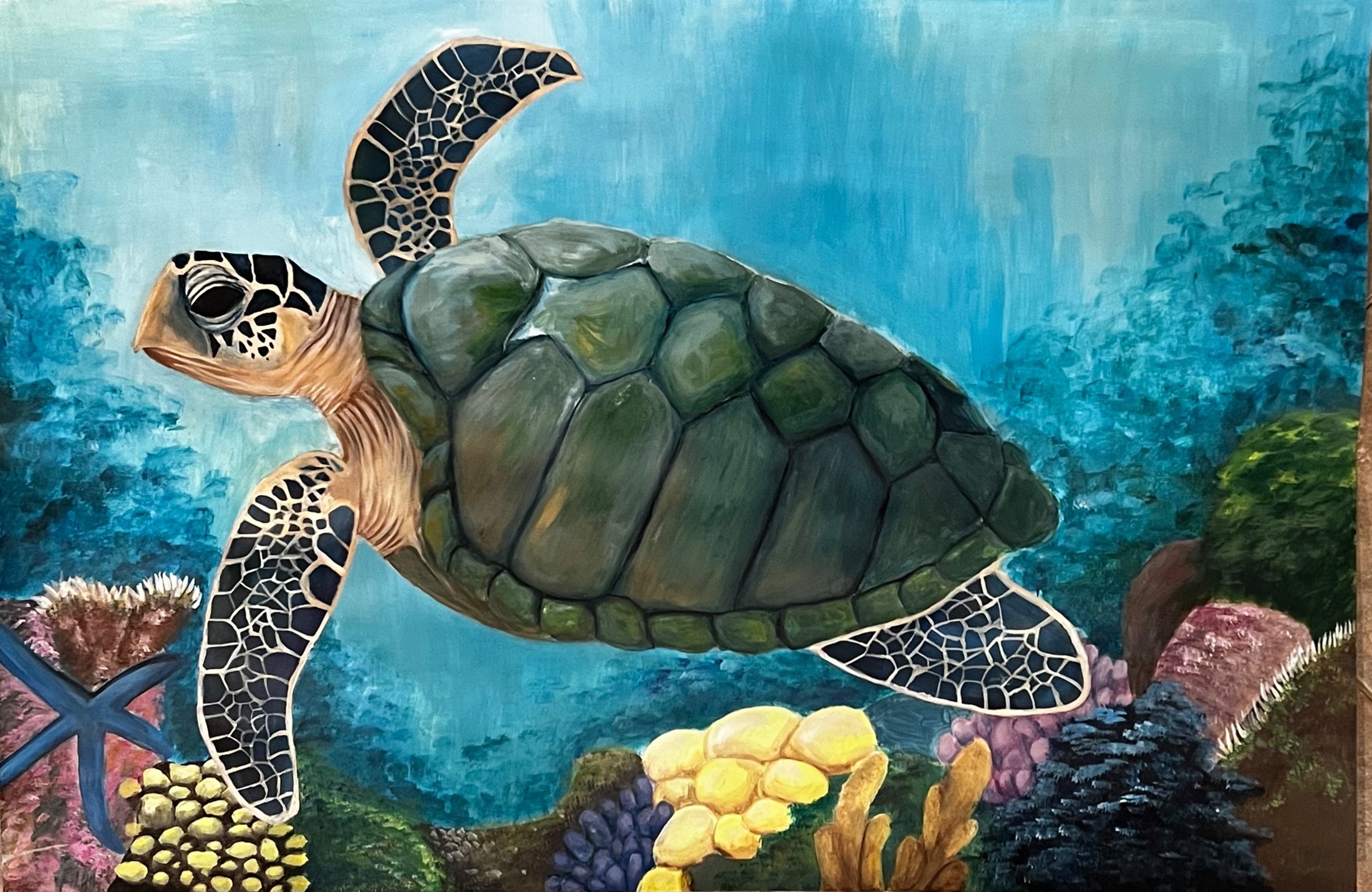 The 100 Year Old Turtle - PRINT
